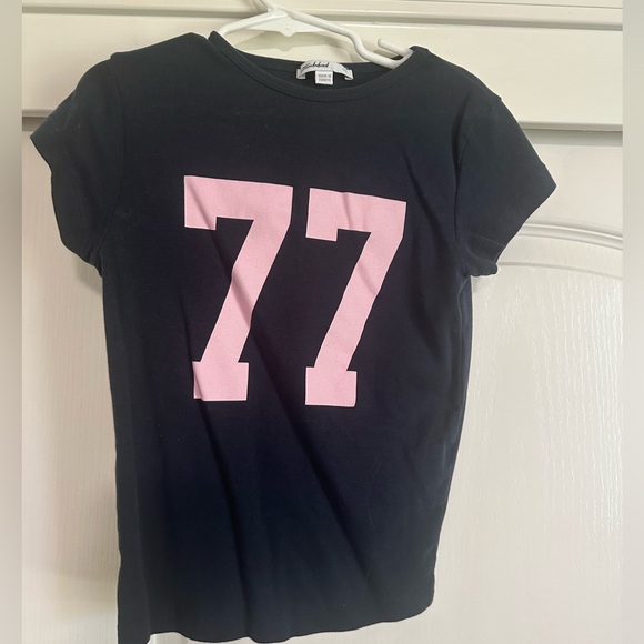 Subdued Navy & Pink graphic tee - Picture 1 of 5